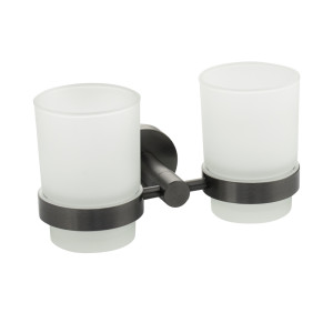 GFmark - Стакан + стакан с креплением к стене, ГРАФИТ, код: 78160