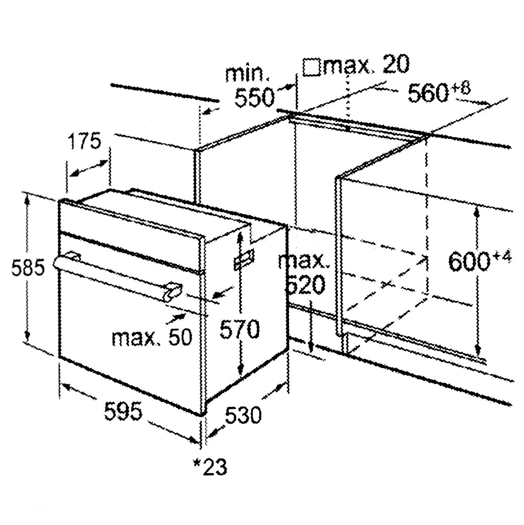 5361655 Электрический духовой шкаф KRONA MERLETTO 60 AN черный KRONA1 STDN-0071077 - Вид №10