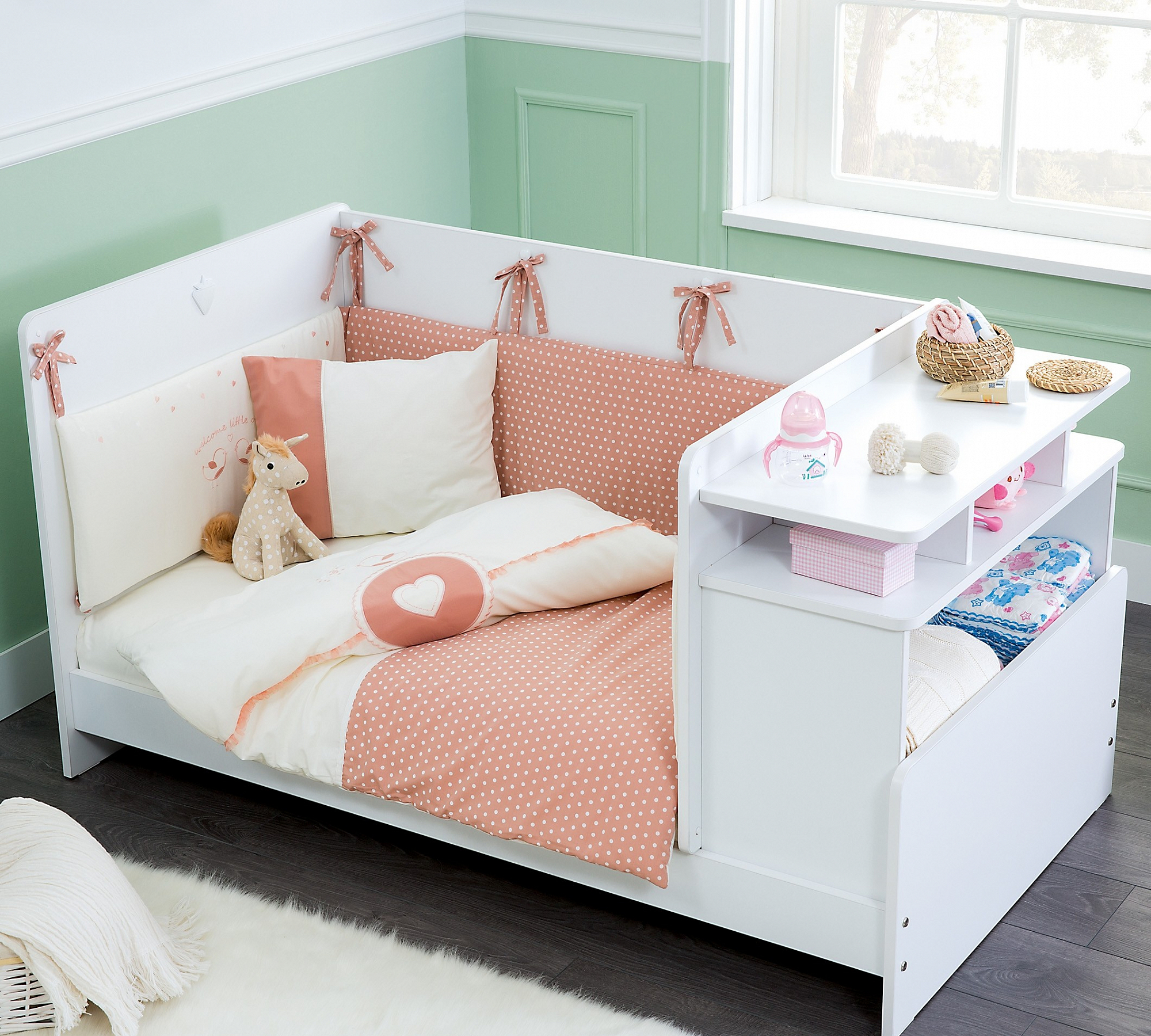 Комплект детского постельного белья для кроватки 70х110 см бежевый Romantic Baby CILEK ROMANTIC BABY 00-3832518 Бежевый Santreyd  - Вид №3