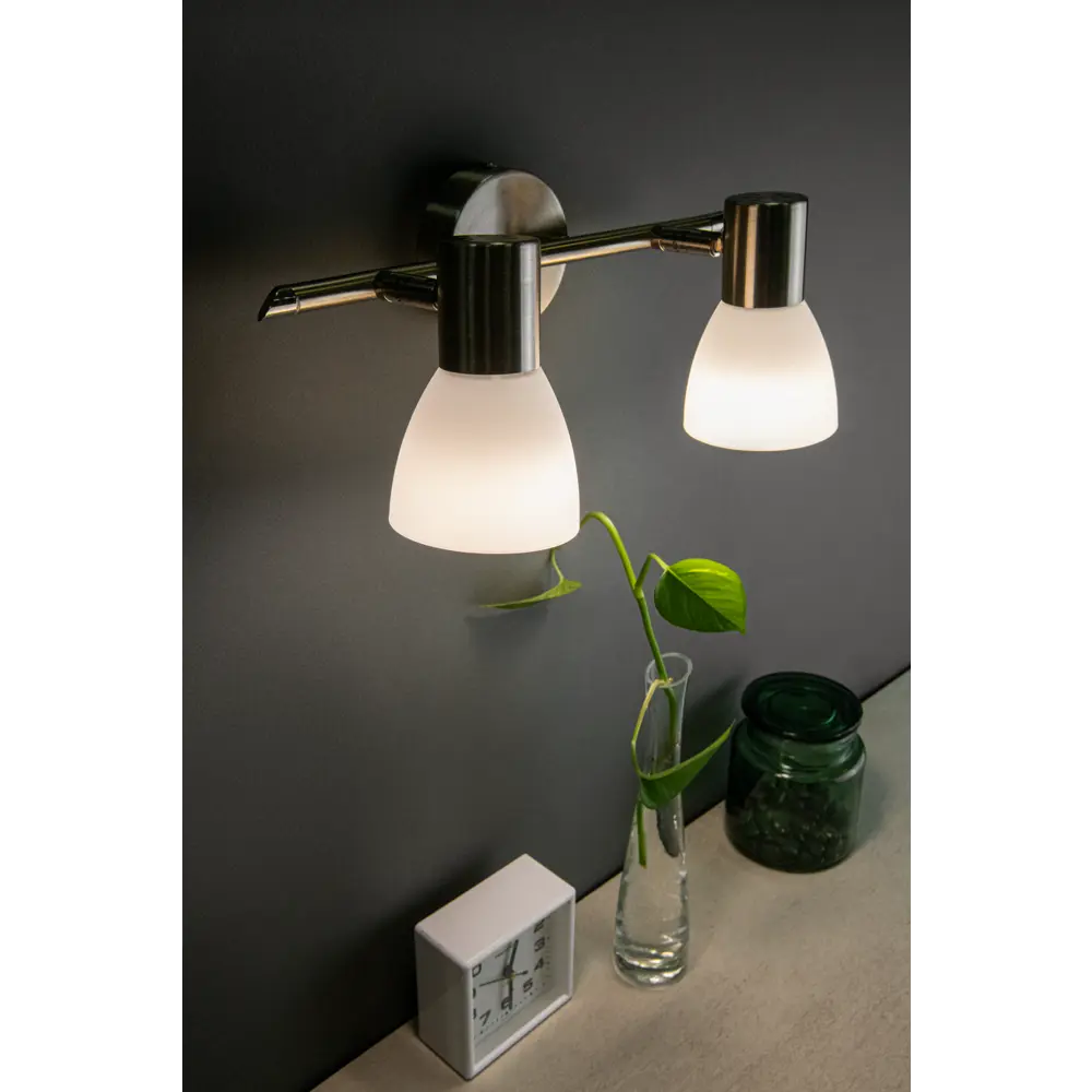 INSPIRE City — поворотный спот с двумя плафонами в стиле никель 82389952 STLM-0026207 - Вид №7