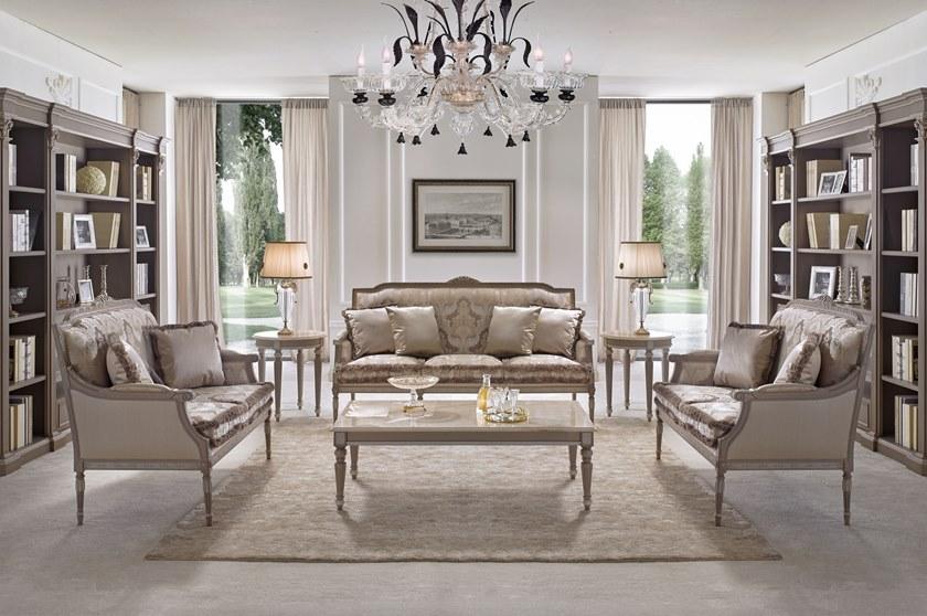 SCAPPINI & C Круглый деревянный стол с мраморной столешницей Timeless 2731-m - Вид №1