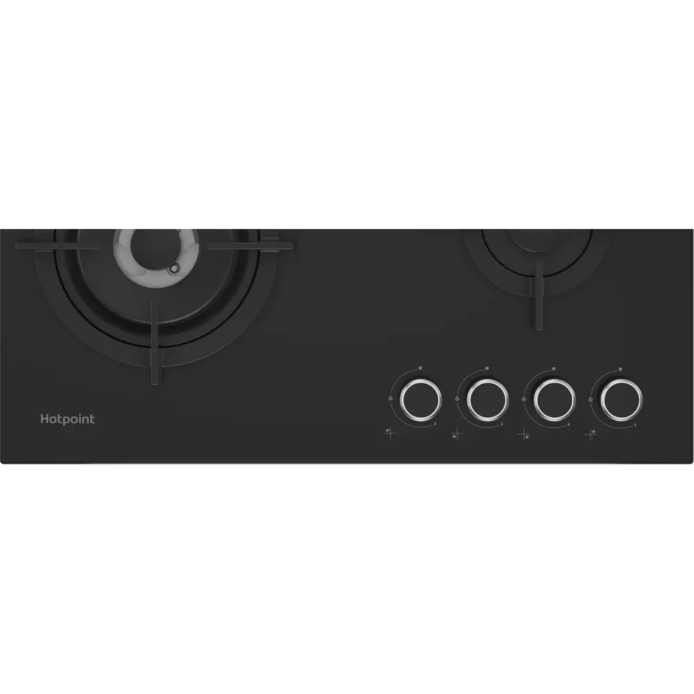 Газовая варочная панель Hotpoint HG 62I/BK 59 см 4 конфорки цвет черный 88944119 STLM-2020682  - Вид №5