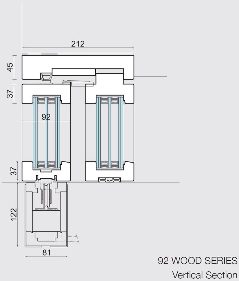 CARMINATI SERRAMENTI Подъемно-раздвижная деревянная дверь с двойным остеклением Skyline system sun-id-1382330 - Вид №13