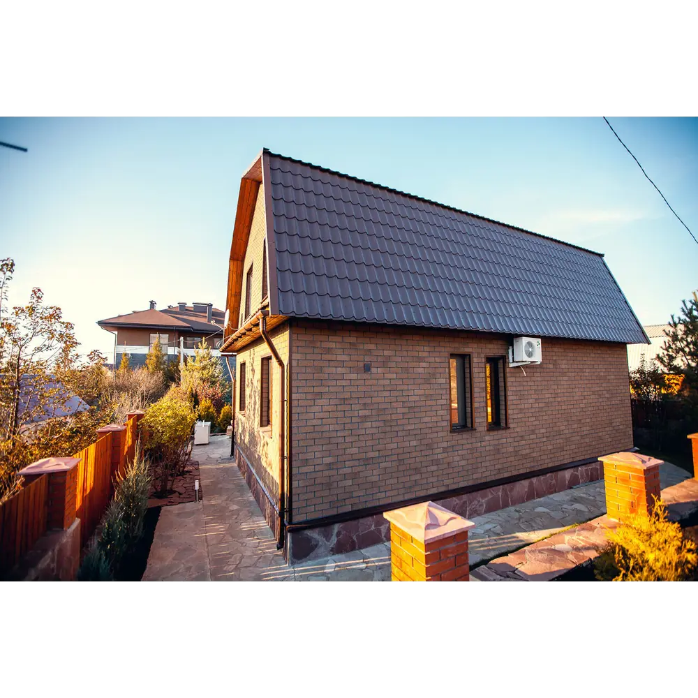 Фасадная плитка ТЕХНОНИКОЛЬ HAUBERK песчаный кирпич для облицовки 18734694 STLM-0012271 - Вид №16