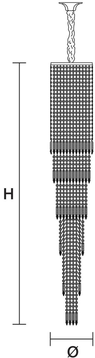Masiero Галогенный подвесной светильник из хромированного металла с кристаллами Impero & deco sun-id-1349991 - Вид №1