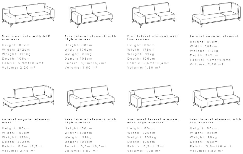 Ditre Italia Модульный тканевый диван sun-id-1387506 - Вид №4