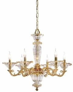 Possoni Illuminazione Французская золотая люстра с очками Charlotte 4795/6