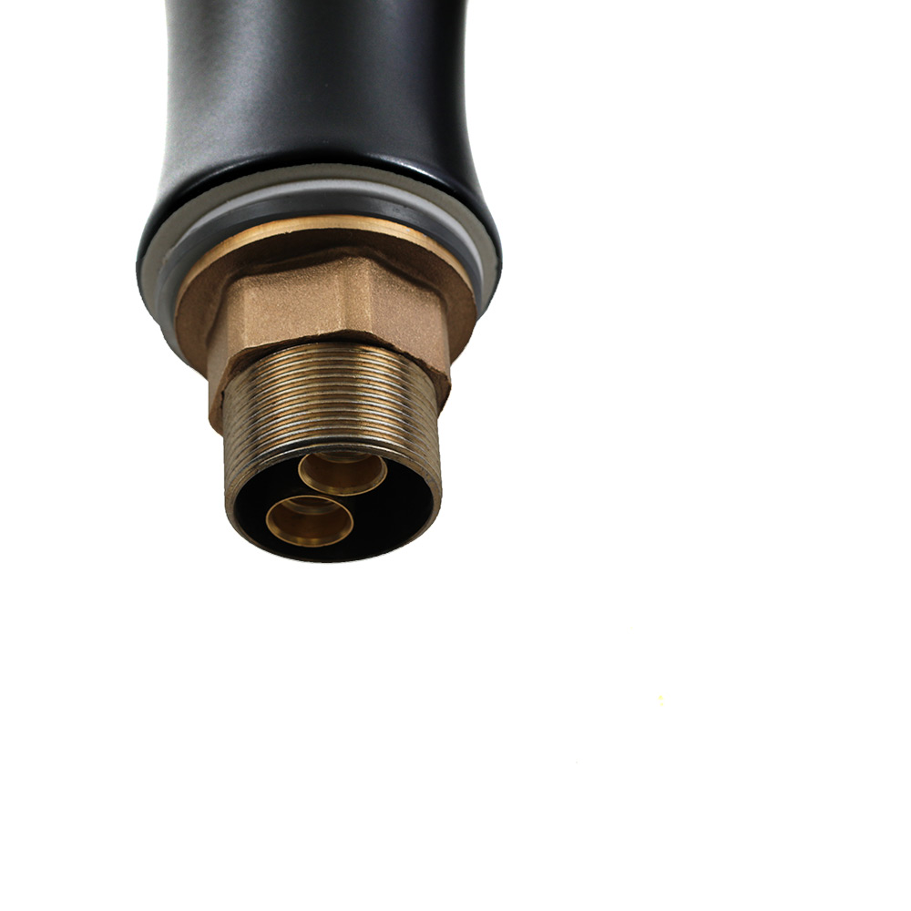 Смеситель д/ум MLN-F-002CBK-M керамический, однорычажный, черный матовый MELANA  - Вид №3