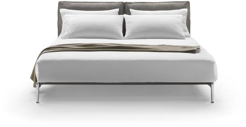 Flexform Двуспальная кровать из ткани с мягким изголовьем Adda sun-id-1481703 - Вид №2