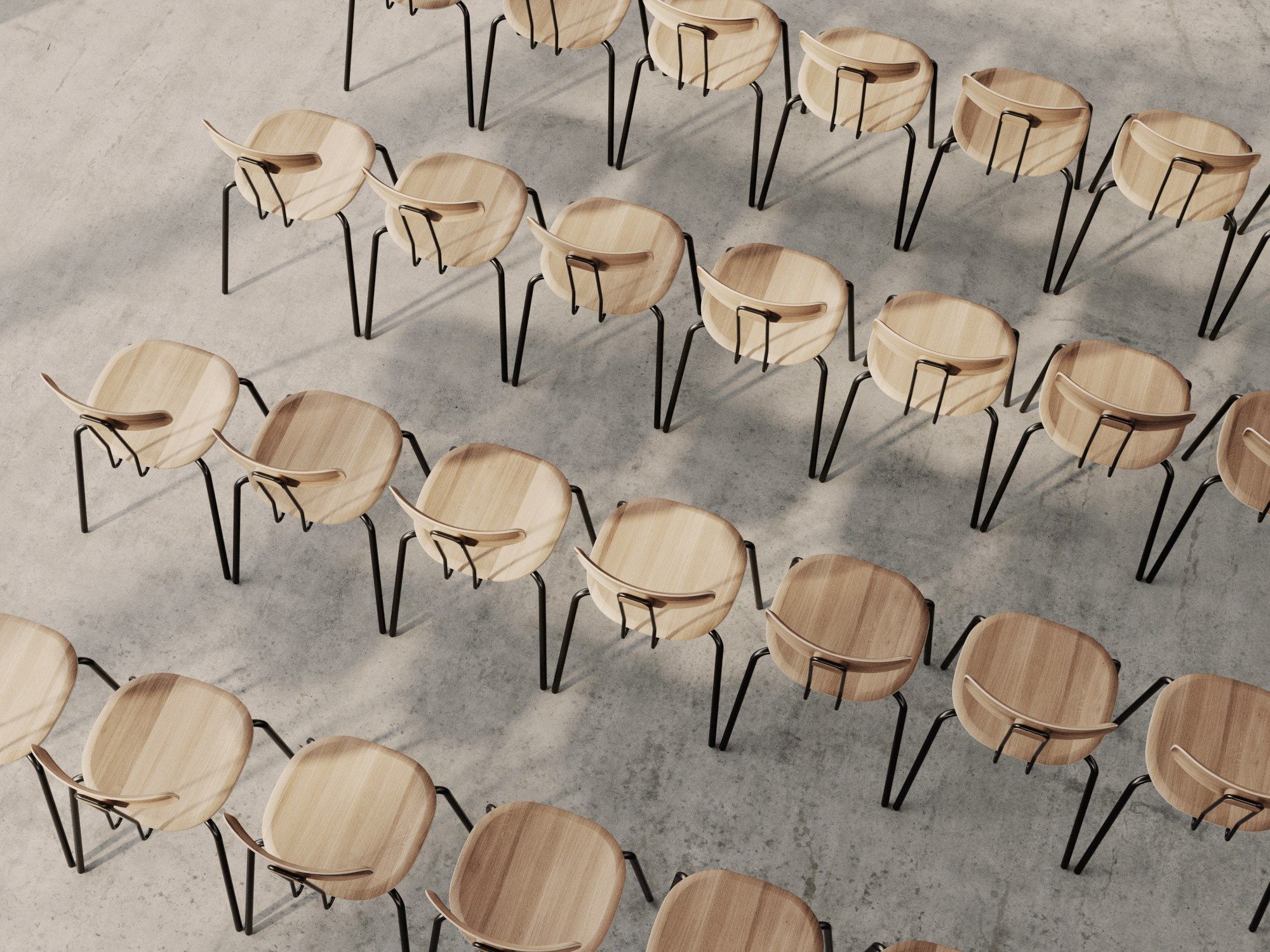 Штабелируемый стул из фанеры ZEITRAUM Okito ARCH-00035320 - Вид №6