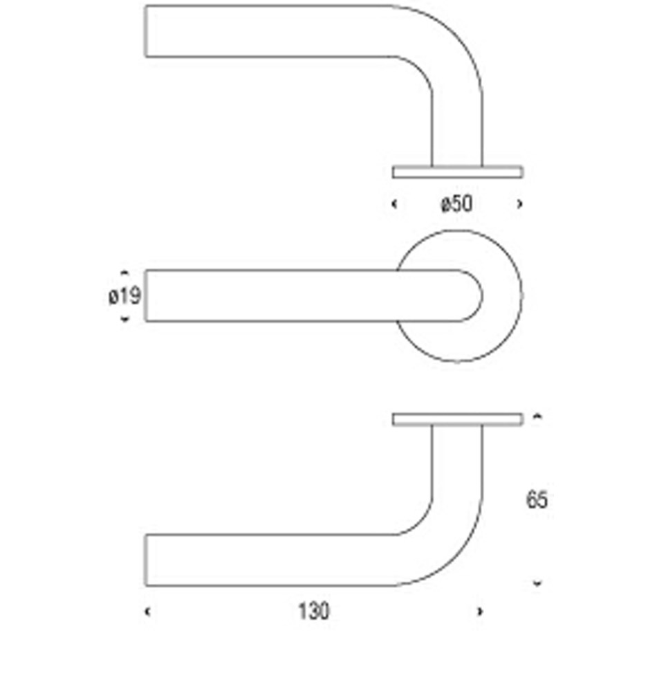 FROST Рычажная ручка ELEMENT 1052, Ø19 мм sun-id-1966484 - Вид №1