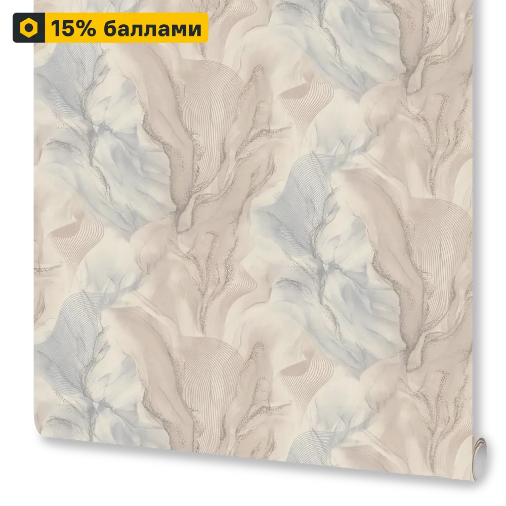 Флизелиновые обои ORNAMY Euphoria коричневые 1.06 м 89395610 STLM-1371731