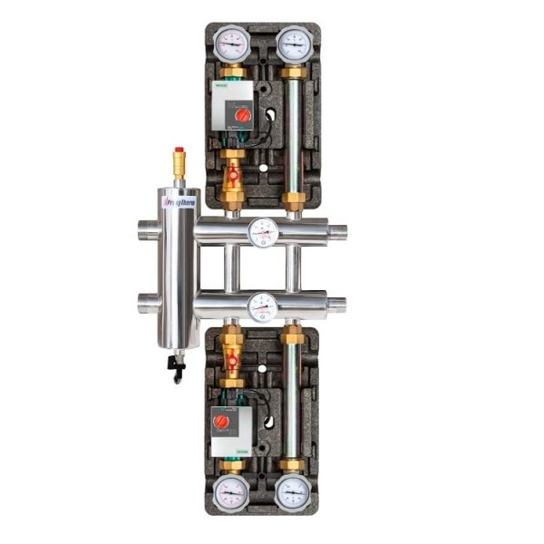 Купить Распределительный коллектор с гидрострелкой 120 кВт, 3 контура Прокситерм GSK403 - Вид №4