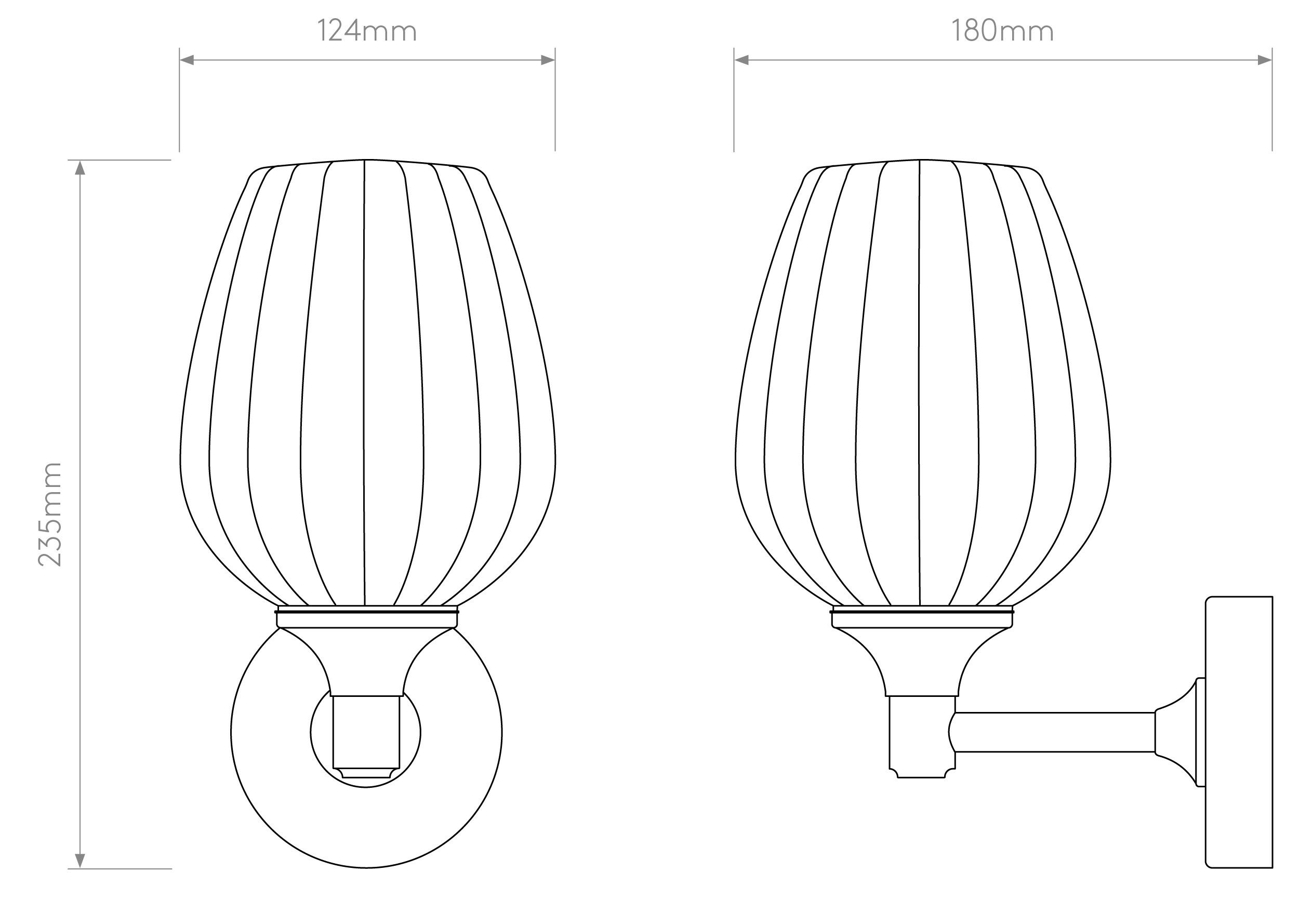 Стальной настенный светильник с фиксированной рукояткой Astro Lighting LIBERTY ARCH-00120476 - Вид №15