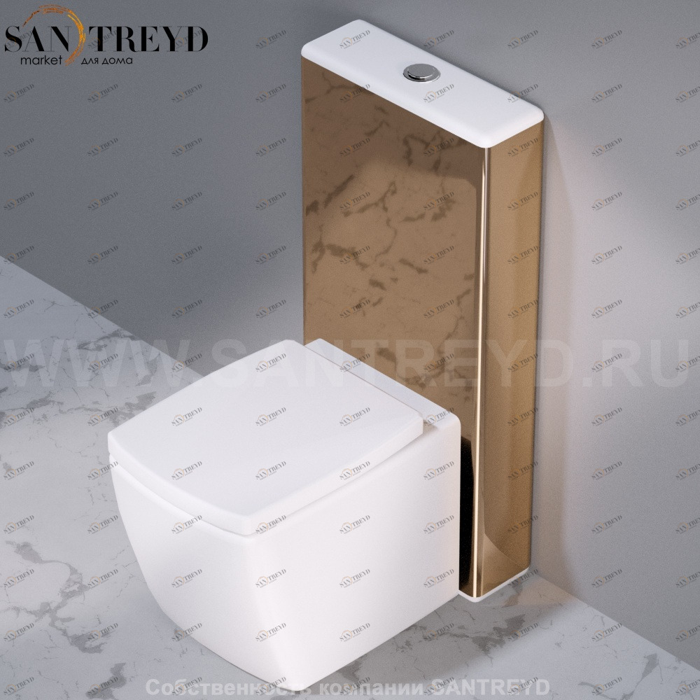 C301255 Компакт унитаз с бачком Белый A. e T. Italia WALL Италия AeT ITALIA