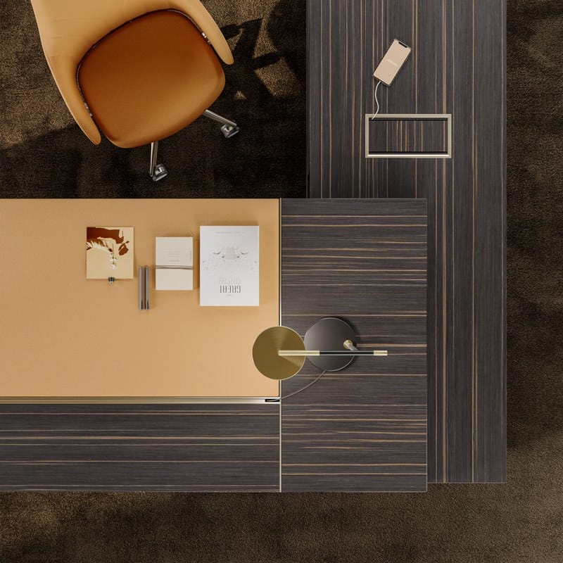 Деревянный исполнительный стол PROF Block 2.0 ARCH-00126139 - Вид №9