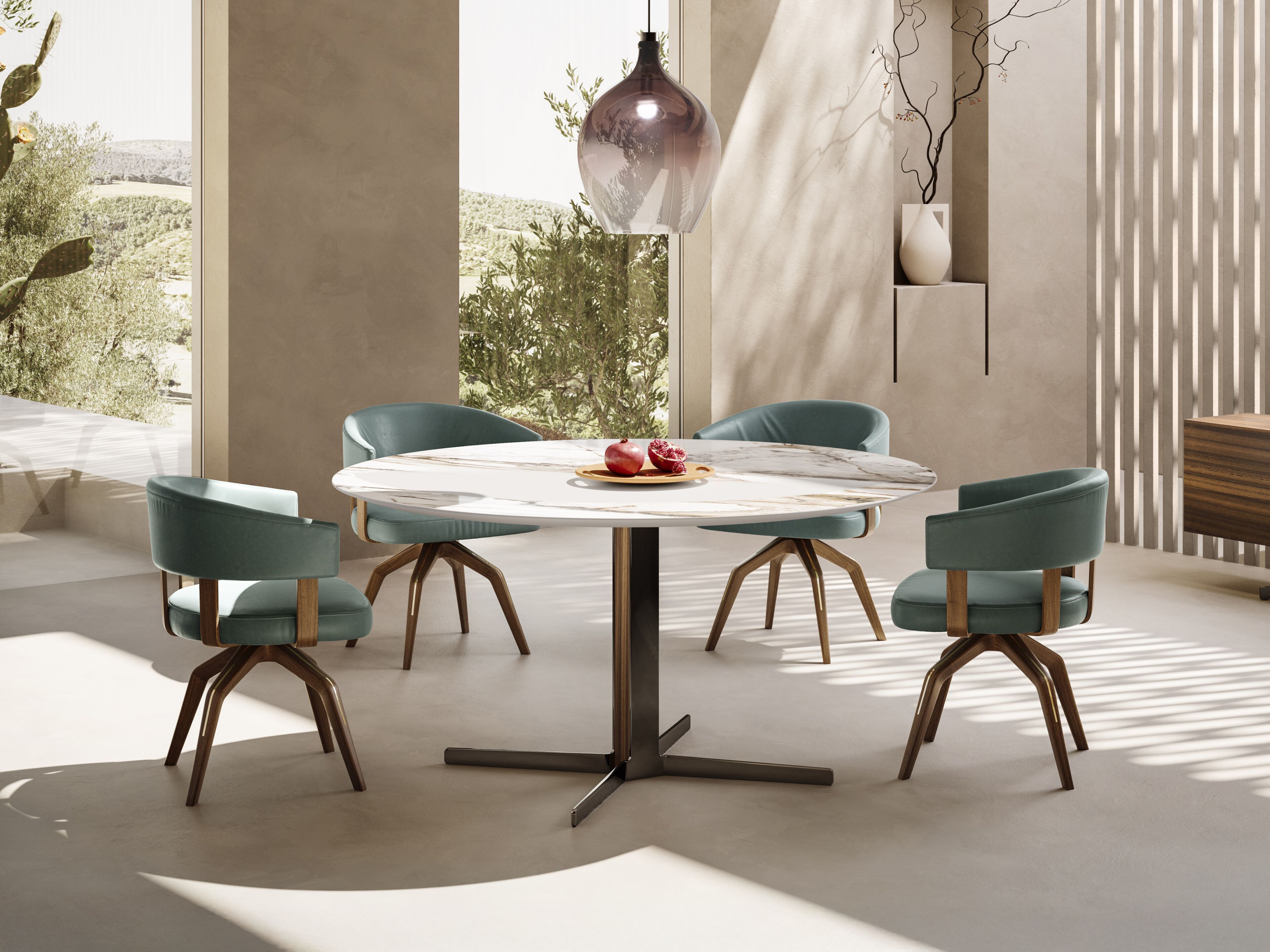 Мраморный стол Calacatta Natuzzi Italia кампус ARCH-00106264 - Вид №3