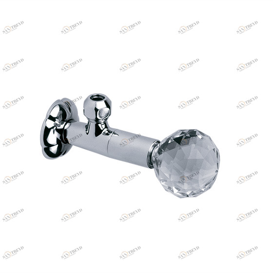 Угловой дизайнерский вентиль ½" JOERGER Florale Crystal 600.12.100.000-AA