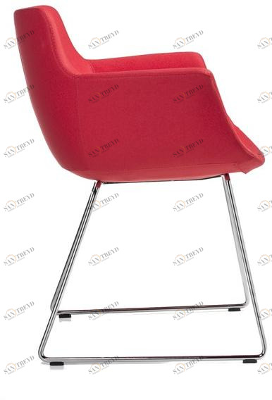 B&T Design Тканевый стул на санках с подлокотниками sun-id-1366667