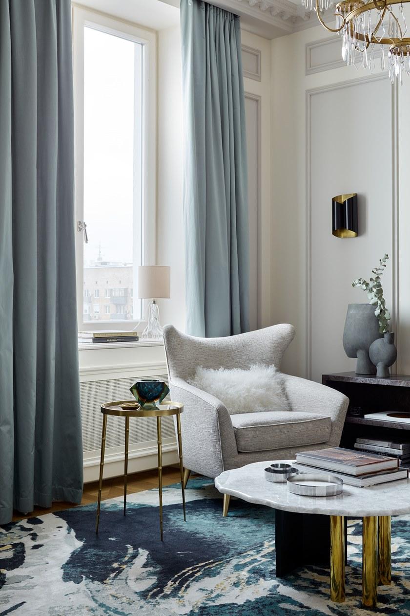 Tapis Rouge Прямоугольный коврик ручной работы из шерсти и шелка Koi pond Tr1017 - Вид №3