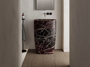 Отдельно стоящая раковина из красного мрамора Levanto