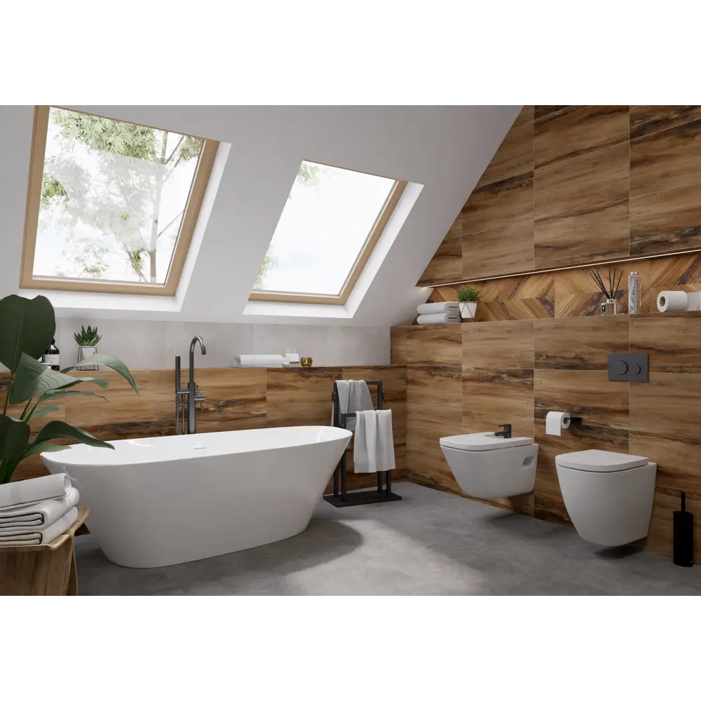 Керамин Студио: настенная плитка бежево-серого оттенка 60×30 см 88923932 STLM-0944977 - Вид №5