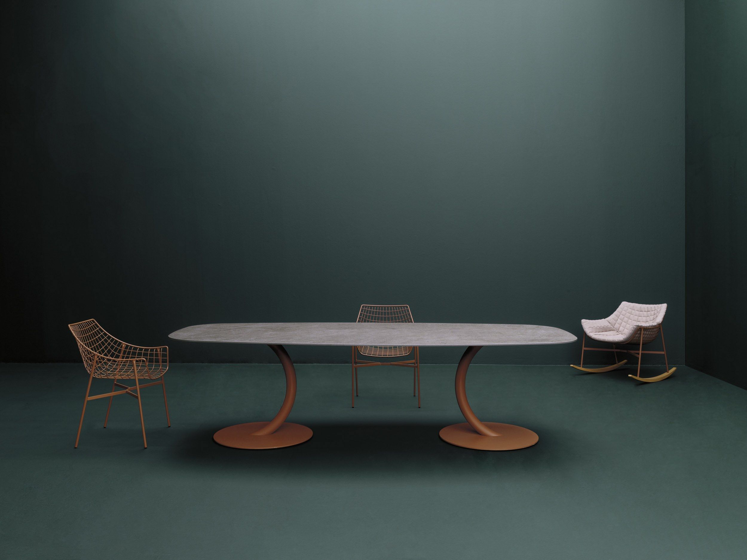 Кресло-качалка из нержавеющей стали Varaschin Summer Set ARCH-00142564 - Вид №2