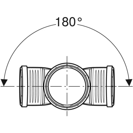 GEBERIT 390.665.14.1 Крестовина Geberit Silent-PP 87,5°  - Вид №2