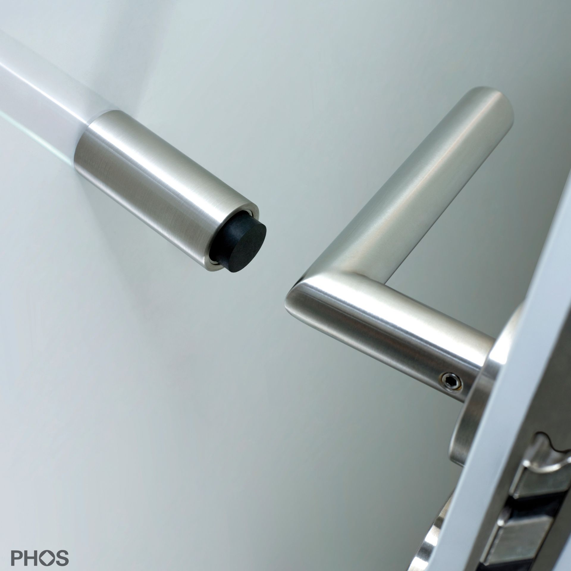 TSW25-55 Настенный дверной стопор, длина 6,2 см. PHOS 