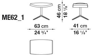 B&B Italia Мягкая подножка из ткани Metropolitan sun-id-1355892 - Вид №2