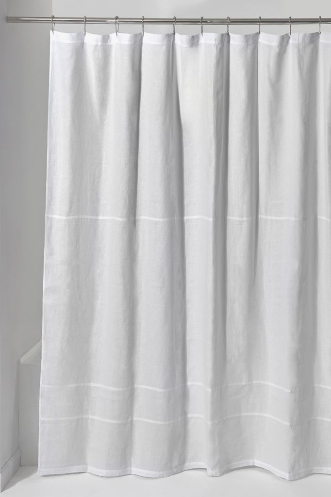 CISC01 Классическая льняная занавеска для душа Waterworks 