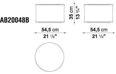 B&B Italia Outdoor Круглый садовый столик из керамики White sun-id-1509436 - Вид №4