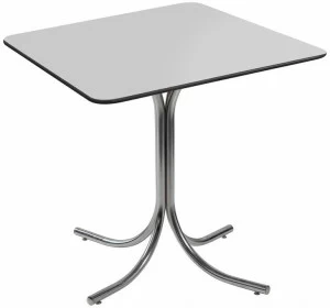 2592 Стол Rozana UltraThin 80*80 Белый R-HOME