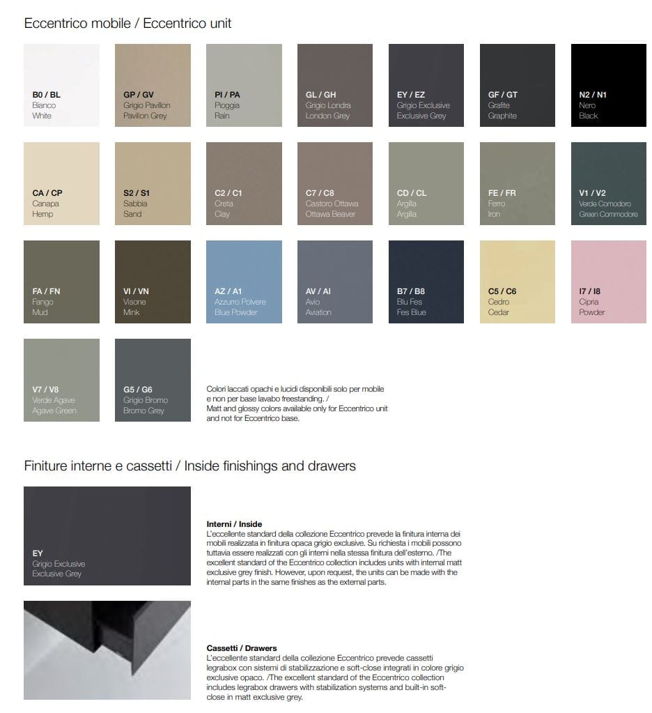 Подвесной шкаф для ванной комнаты Falper эксцентричный ARCH-00148334 - Вид №5