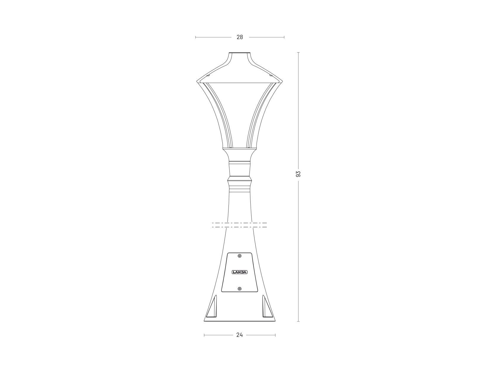 Алюминиевый светодиодный световой столб [LND] общие ARCH-00035294 - Вид №6