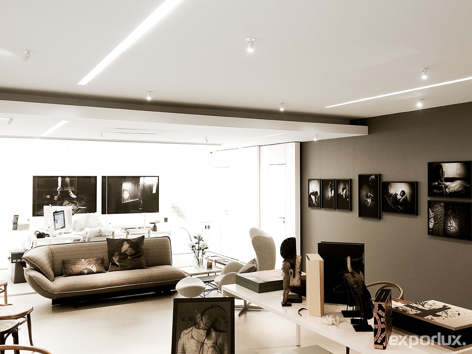 Алюминиевый регулируемый светодиодный прожектор Exporlux POINT TE SM ARCH-00133146