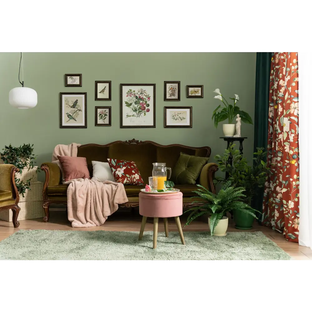 Подушка Бархат 43х43 см зелёная LINEN WAY STLM-2036927 - Вид №10
