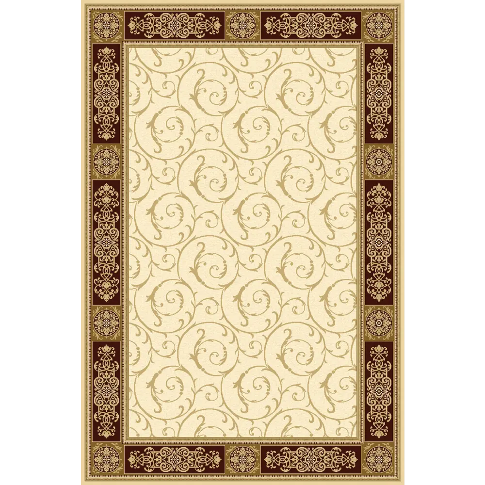 Ковер шерсть Isfahan Lamaro 120x170 см цвет бежевый 85305683 STLM-2150720 AGNELLA 