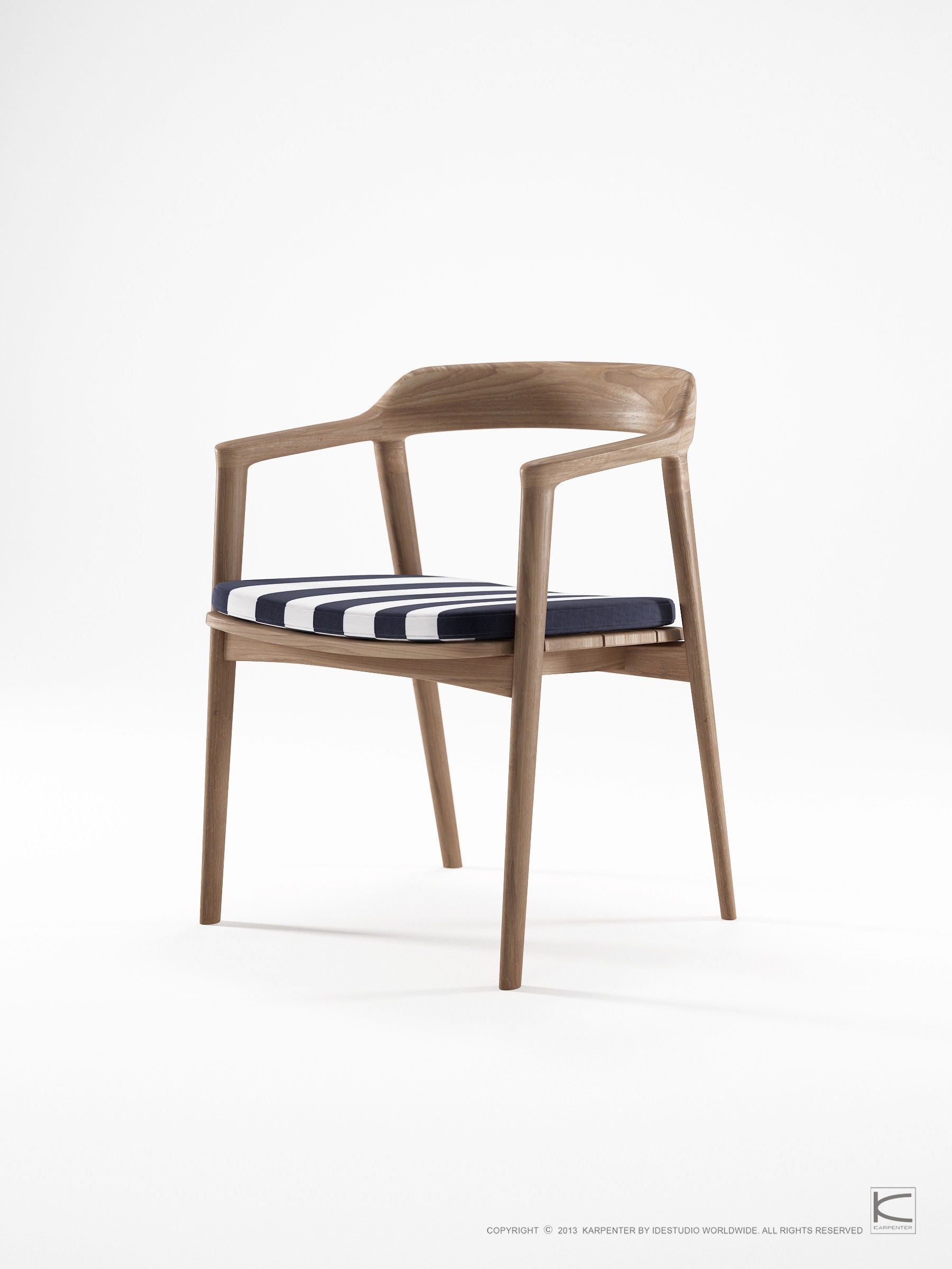 Стул из тикового дерева с подлокотниками KARPENTER Grasshopper Outdoor ARCH-00022537 - Вид №20