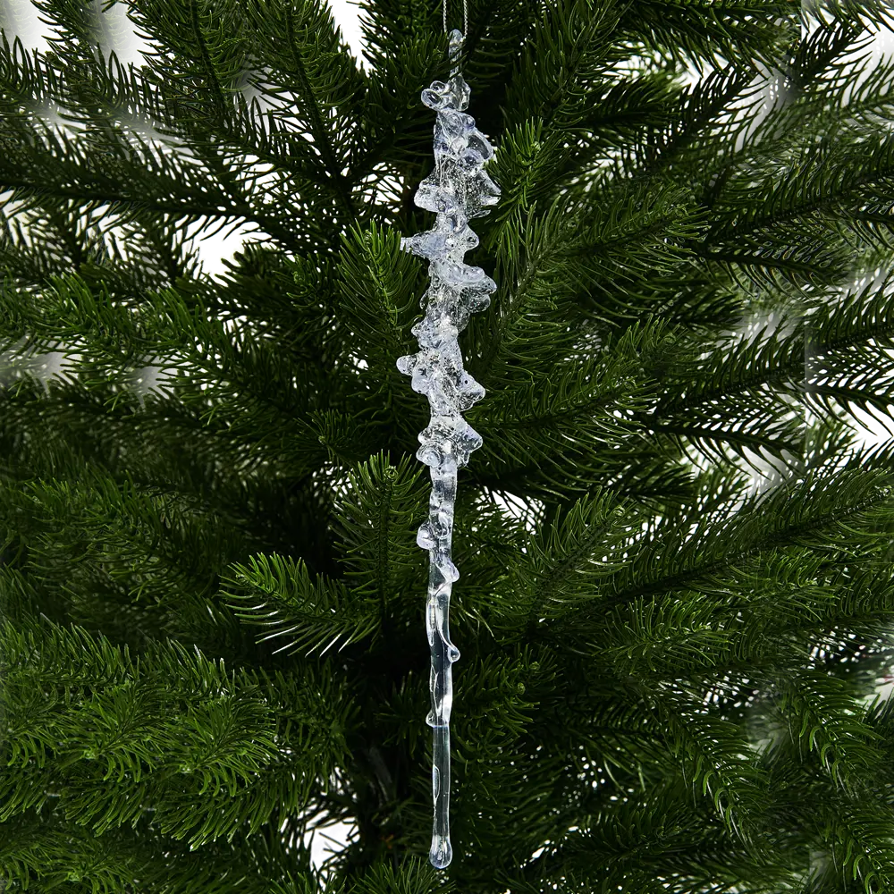 88458682 Новогоднее украшение Сосулька 22x4 см цвет бриллиант STLM-1530768 Santreyd 