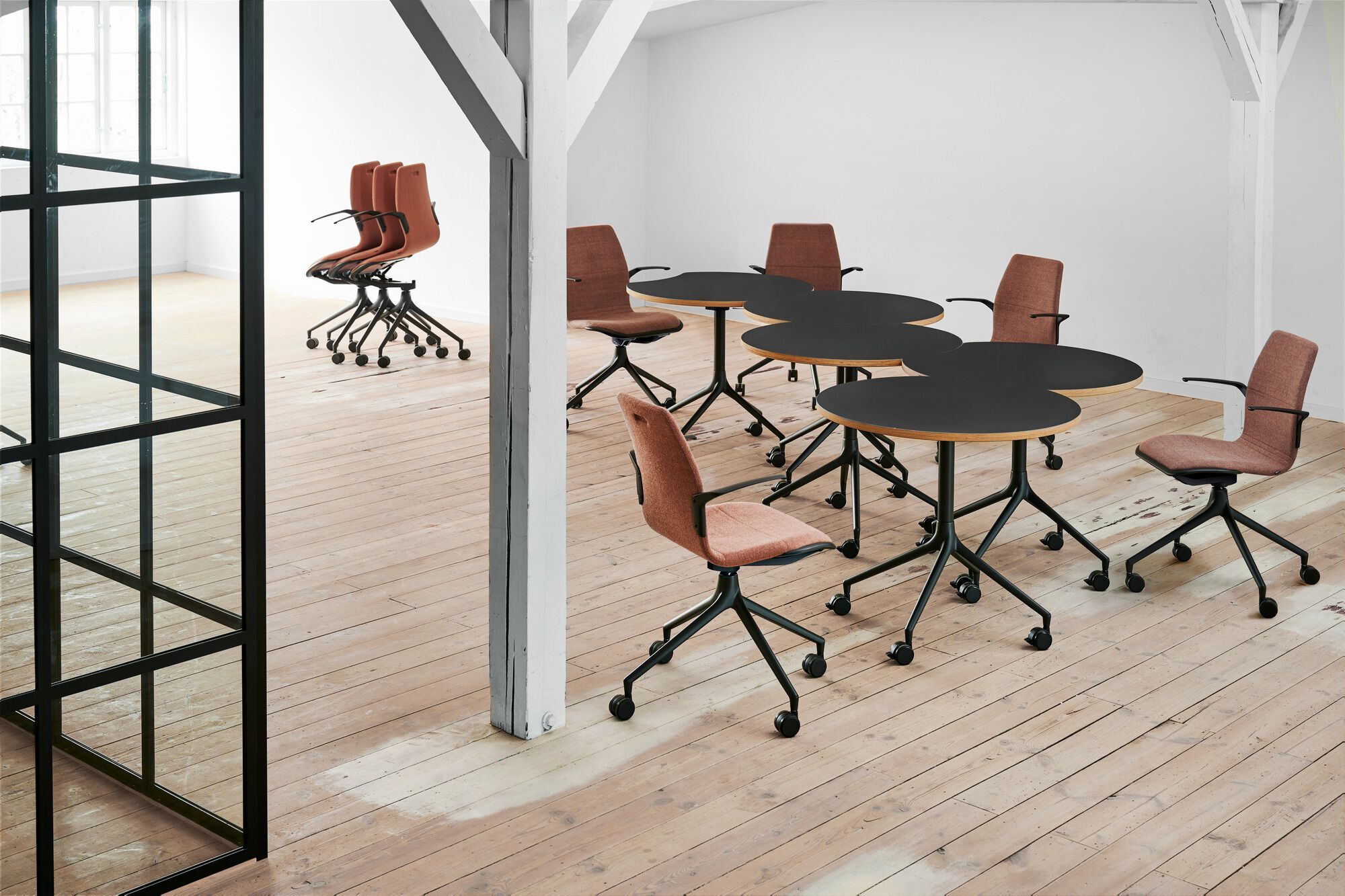 4-спицевые подлокотники поворотный операционный офисный стул Howe AS series ARCH-00018026 - Вид №2