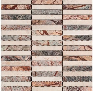 Ideamarmo Мозаика из тропического леса и травертина Ramage Rmg 1103