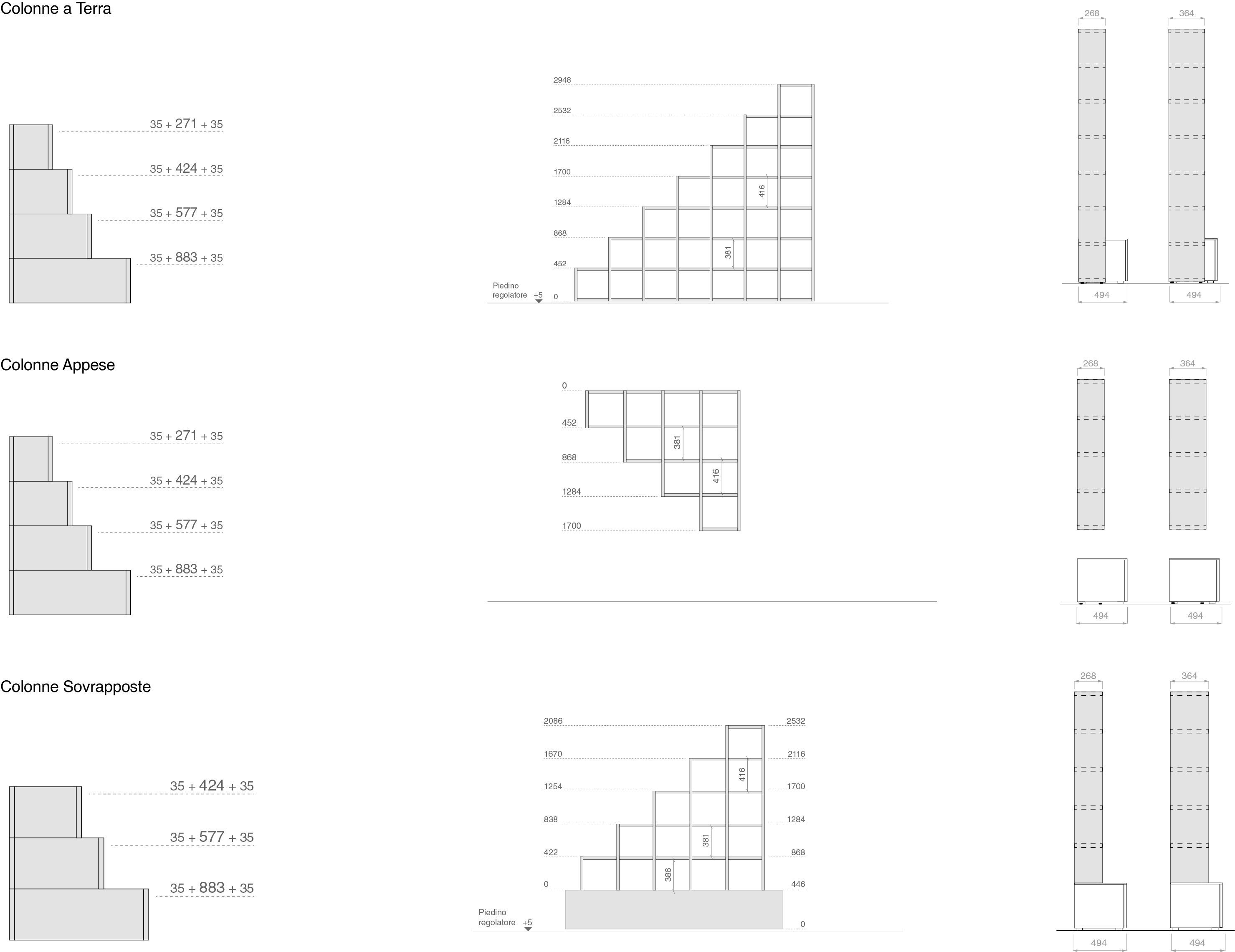 Секционный книжный шкаф из дерева Santalucia Mobili Luxury ARCH-00066508 - Вид №5