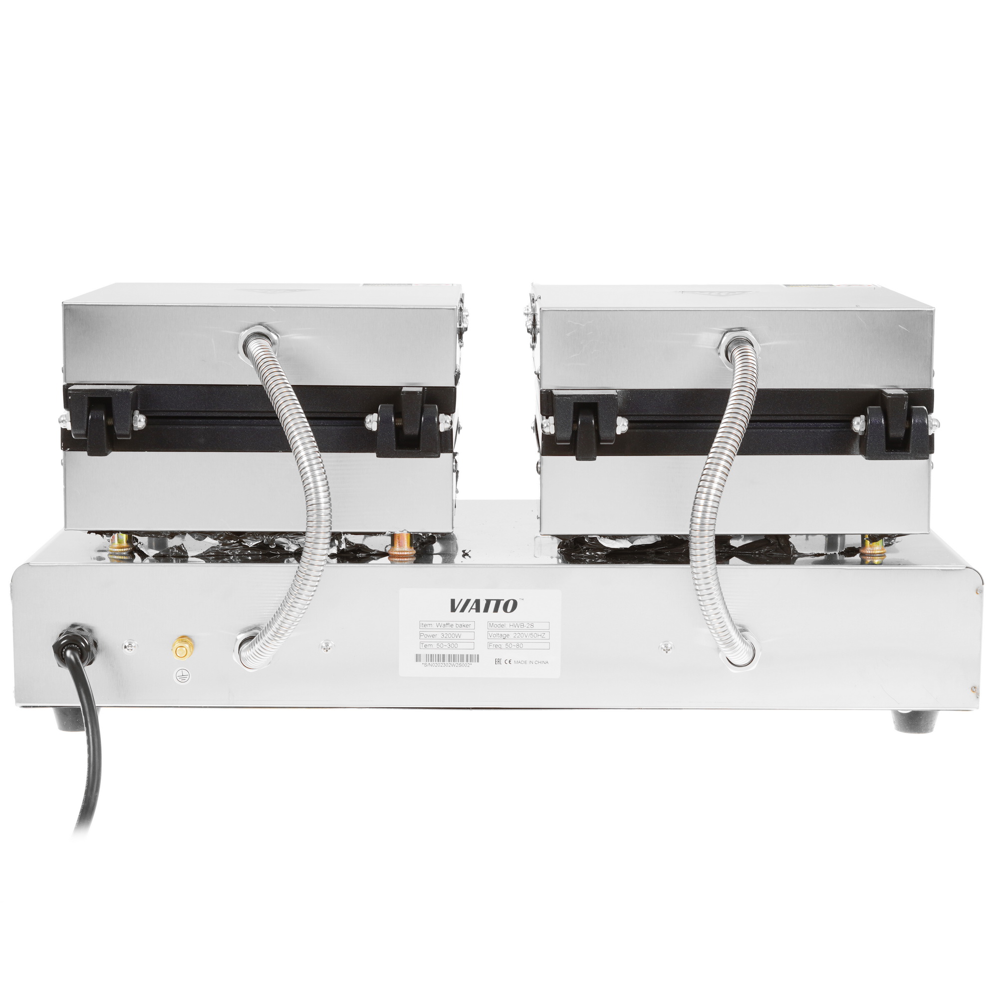 9985866 Вафельница Viatto HWB-2S черный STDN-0149691 - Вид №6