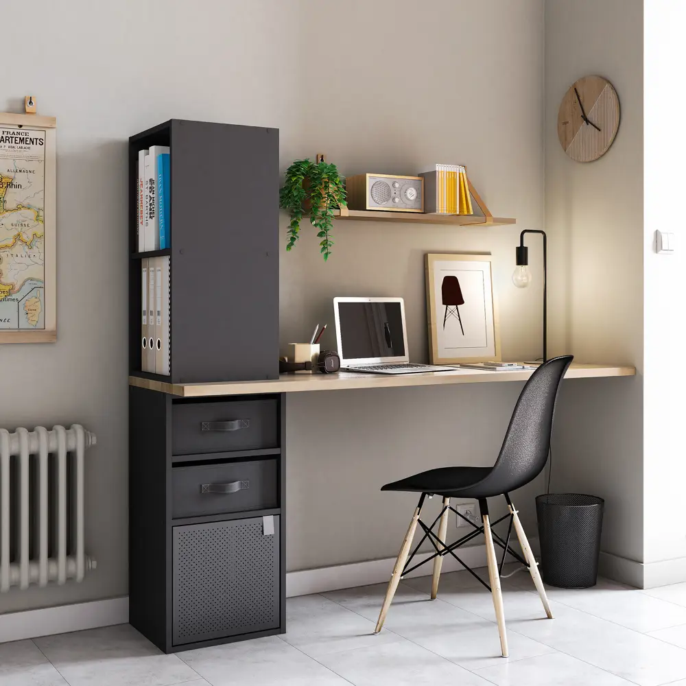 Короб Spaceo KUB Paris 15x31x31 см 14.4 л полиэстер цвет чёрный 81990622 STLM-2009935 - Вид №3