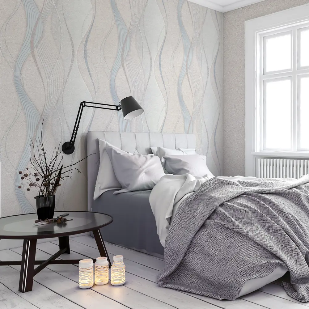 Обои бумажные Московская обойная фабрика Дюна холодные бежевые 0.53 м 235712-2 Юрмала STLM-2033203 - Вид №3