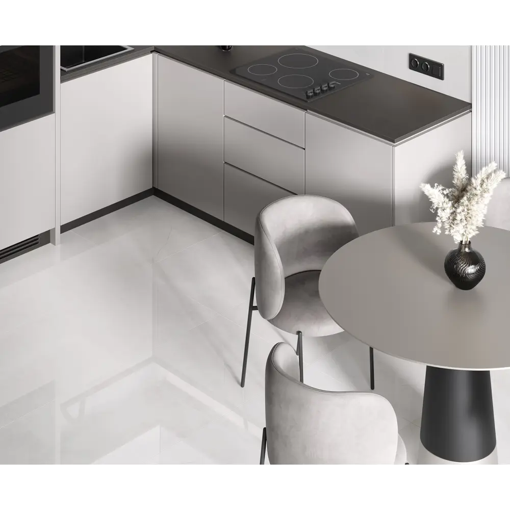 Глазурованный керамогранит Ceradim Stone Micado Blanco 60x60 см 1.44 м² полированный цвет белый 89457830 STLM-2066084 - Вид №2