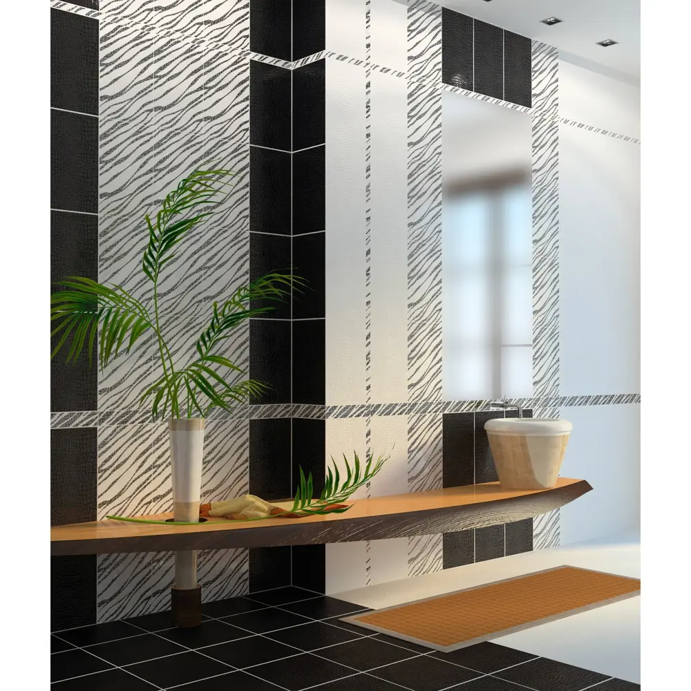 Бордюр Golden Tile Кайман Фриз 6х25 см цвет чёрный 82958357 STLM-2059092 - Вид №5