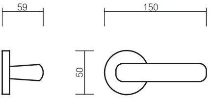 Pasini Ручка из латуни на розетке Electra 3191 - Вид №2