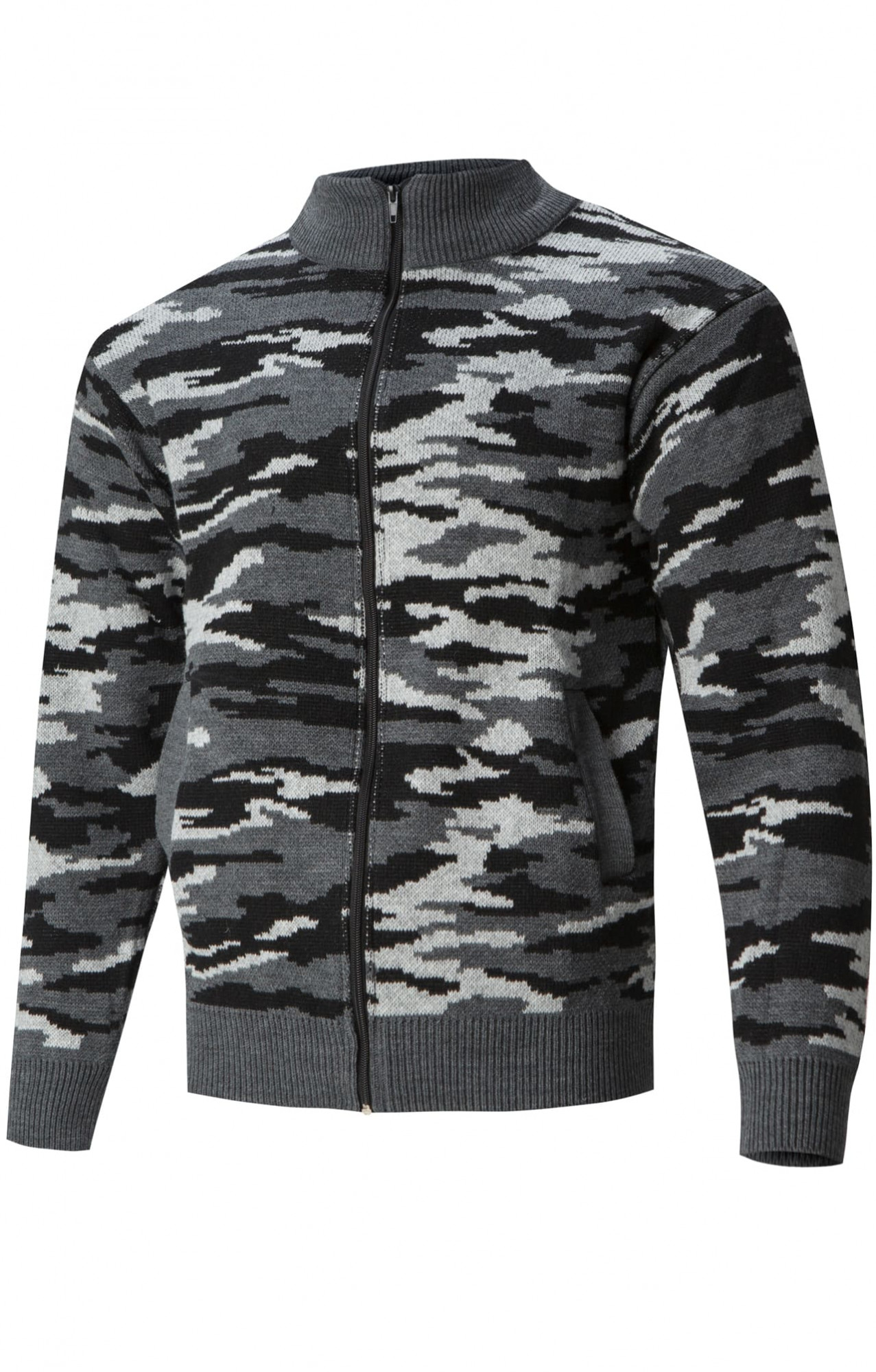 63362 Джемпер камуфляж на молнии серый  Одежда для охранных структур  размер 60-62 Спецодежда 